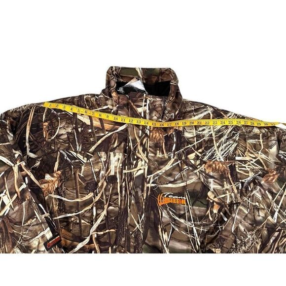 Realtree Camo Mens Hunting Jacket Insulated Waterfowl Parka 3XL Missing Hood - Picture 8 of 14